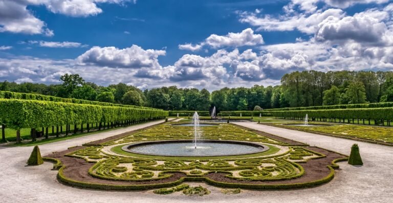garden, park, castle, landscaping, art, horticulture, baroque, garden design, water, pond, fountain, brühl, trees, landscape, nature, augustusburg, sky, clouds, garden, garden, garden, garden, garden